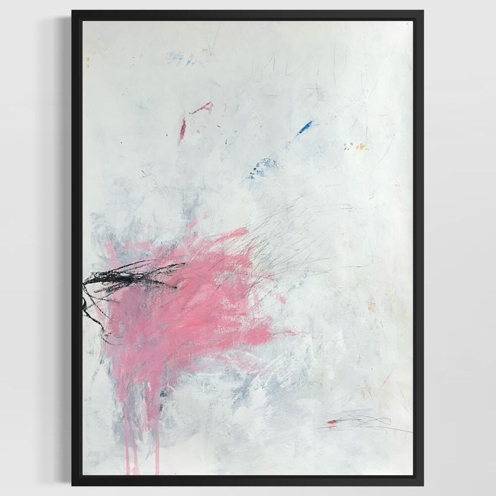 Original Mixed Media Abstract Modern Art Painting 18x24 "Hodden" Signed